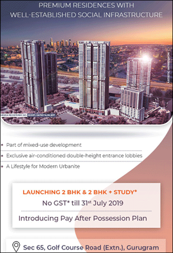 M3M Heights 65th Avenue masterstroke Offer Mailer